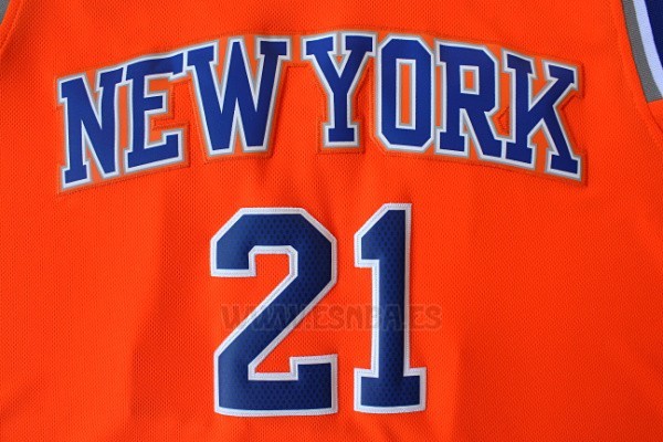 Camiseta New York Knicks Iman Shumpert #21 Naranja